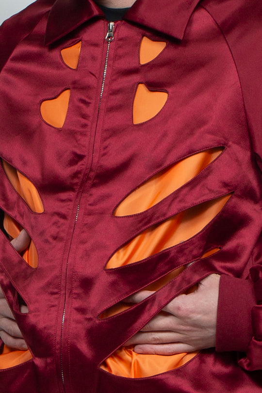Skeleton Bone Breaks into Air Force Jacket