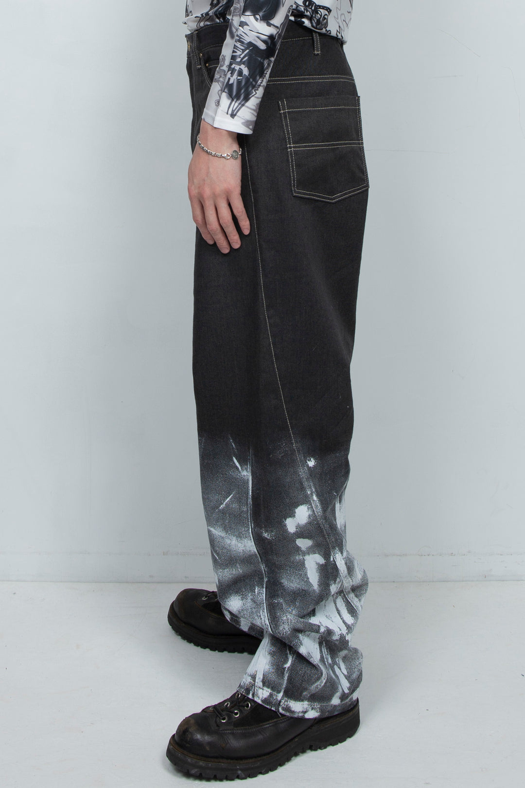 WET PAINT PANTS BLACK