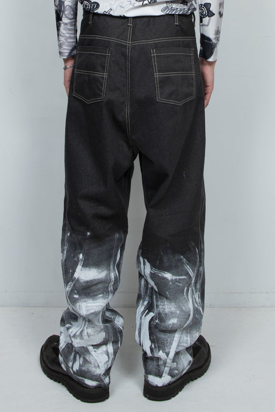 WET PAINT PANTS BLACK