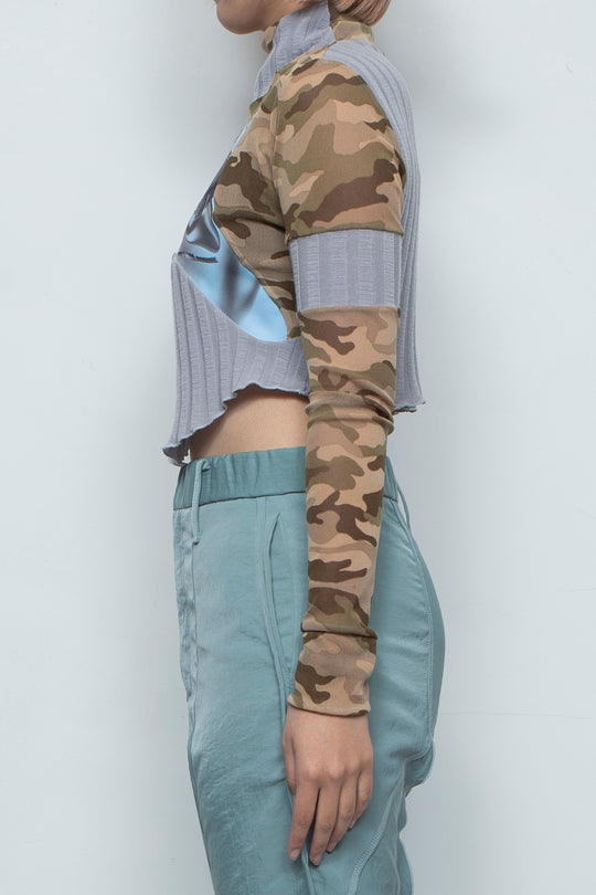 フレンドシップカモフラージュトップ GRAY