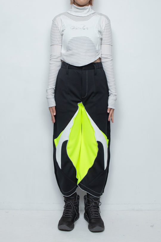 サークルボーダーショートトップ WHITE