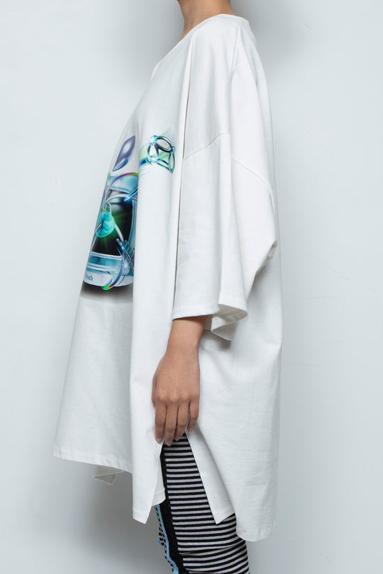 プリントビッグTシャツ The Core Truth / WHITE