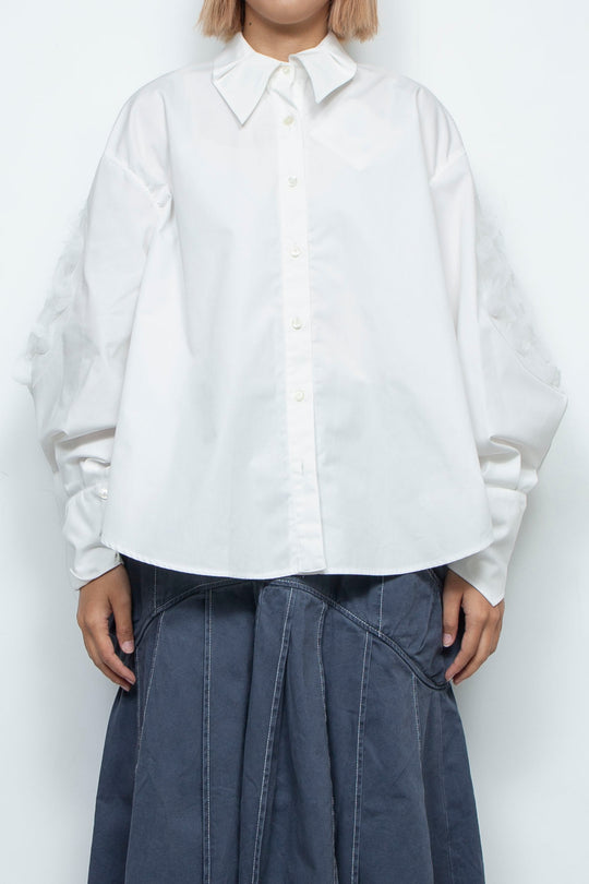grass blouse white