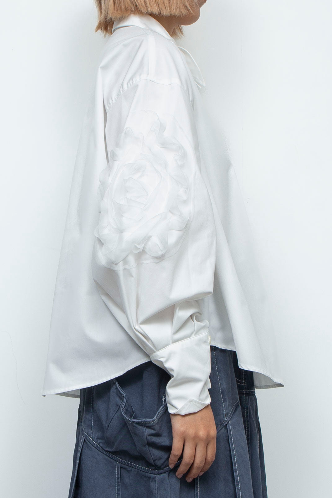 grass blouse white