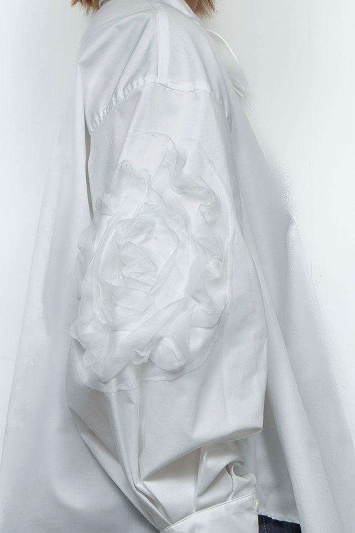 grass blouse white