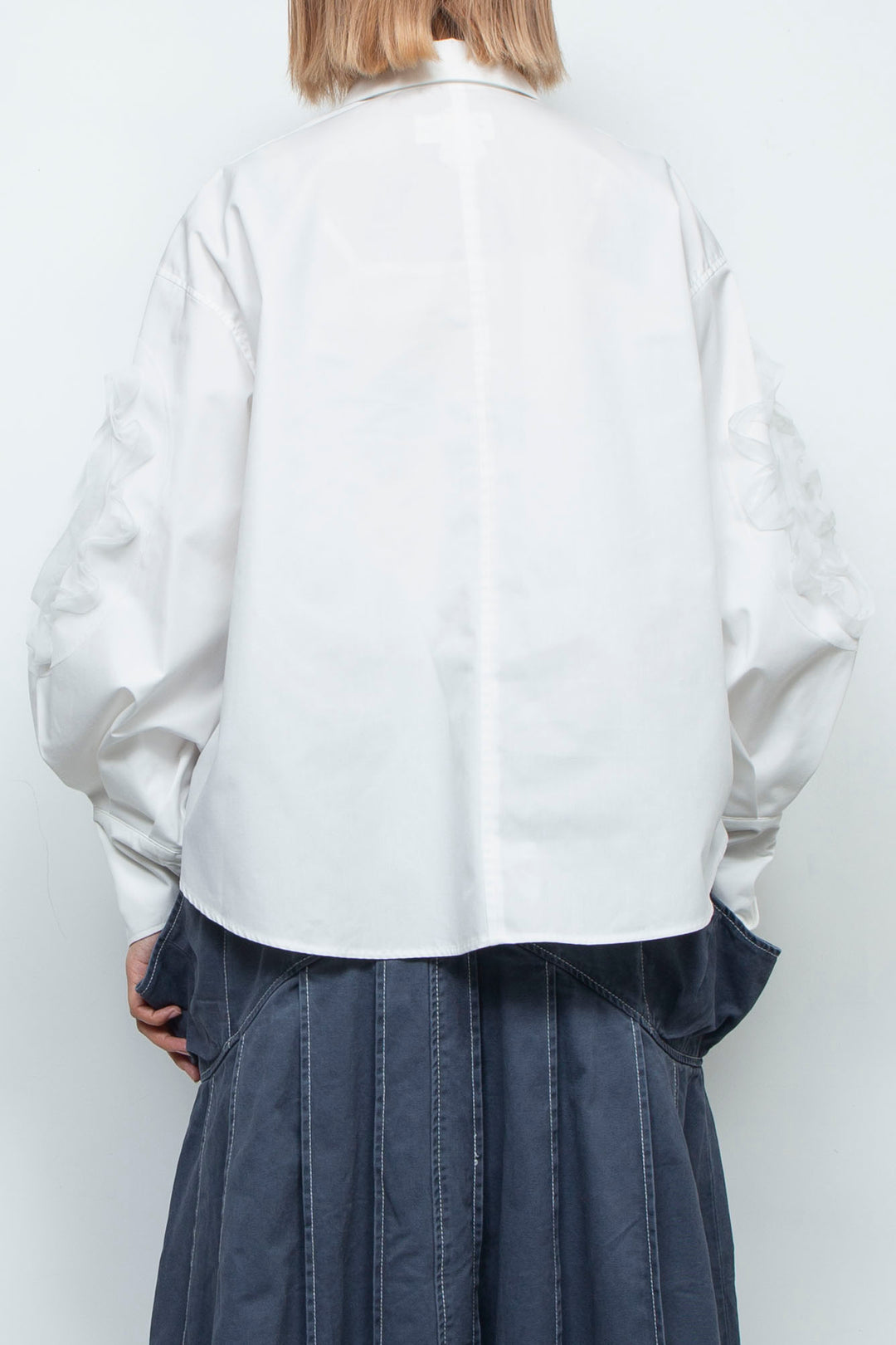 grass blouse white