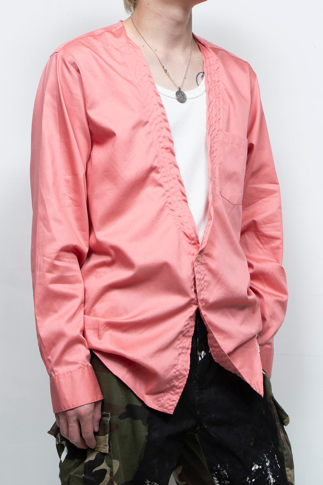 Salmon Pink Shirt JKT