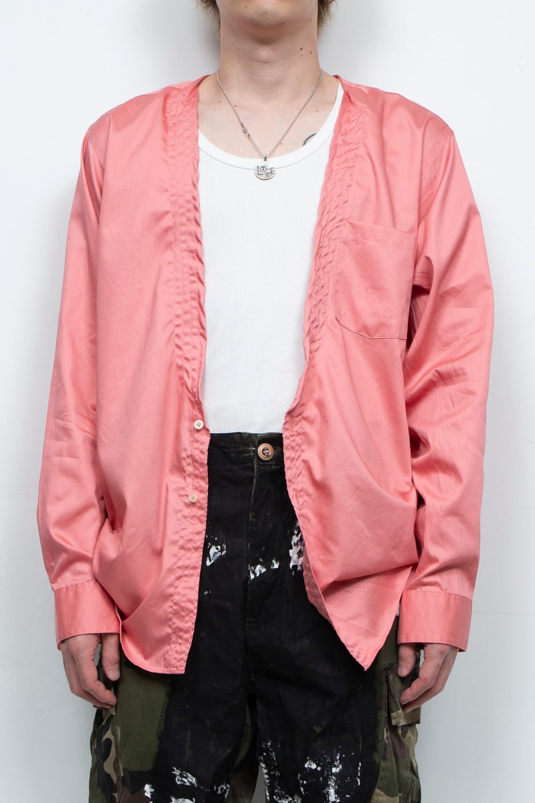 Salmon Pink Shirt JKT