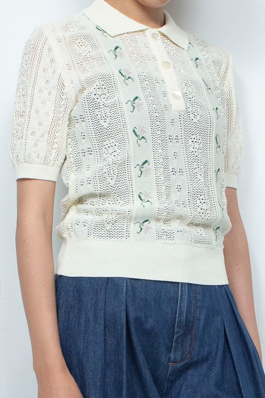 Knit Tops White