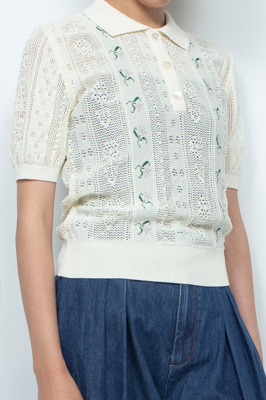 Knit Tops White
