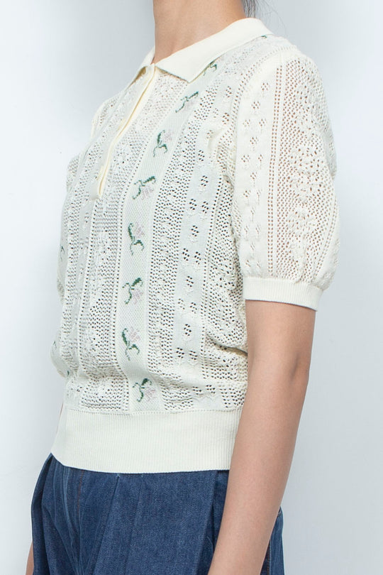 Knit Tops White