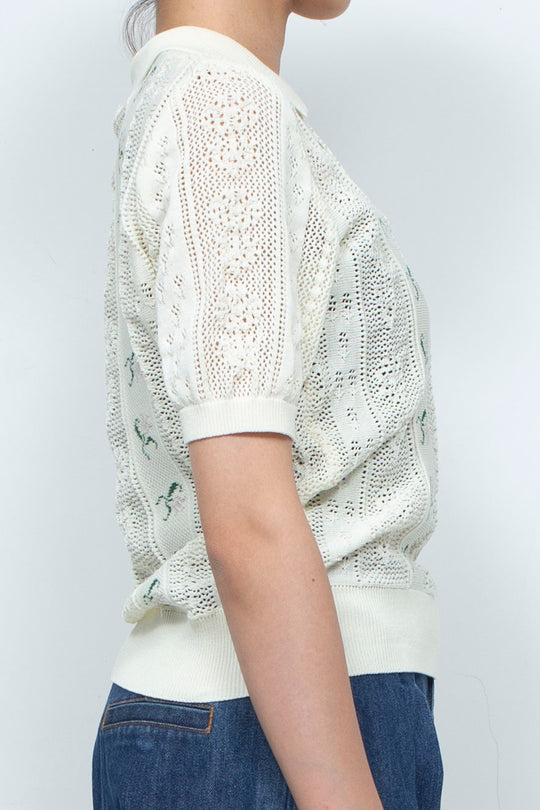 Knit Tops White