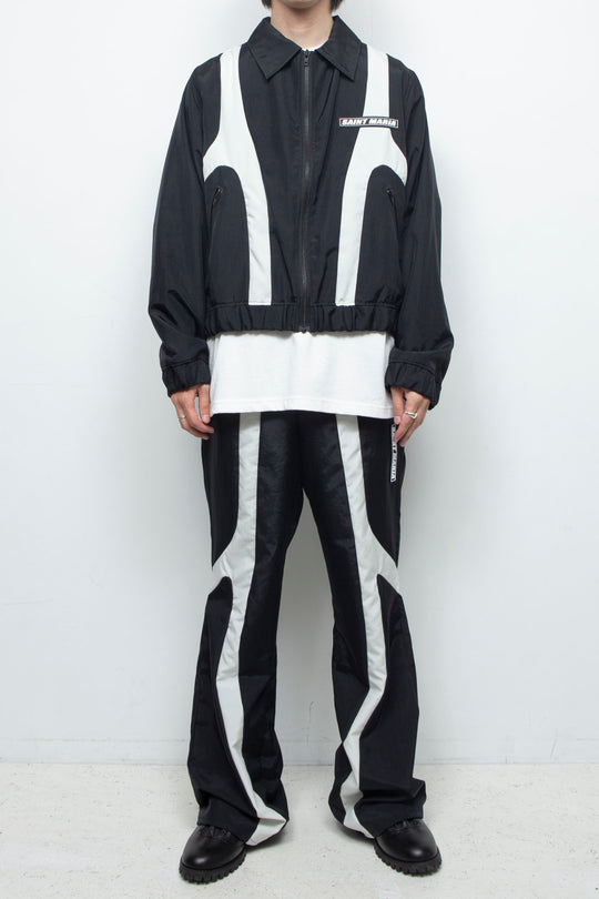 BICOLOUR TRACK PANTS / BLACK