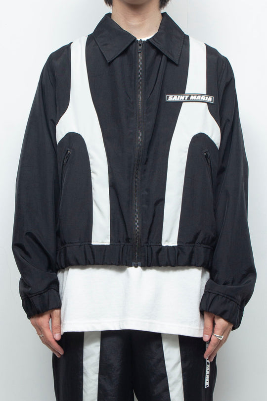 BICOLOUR TRACK SUIT / BLACK