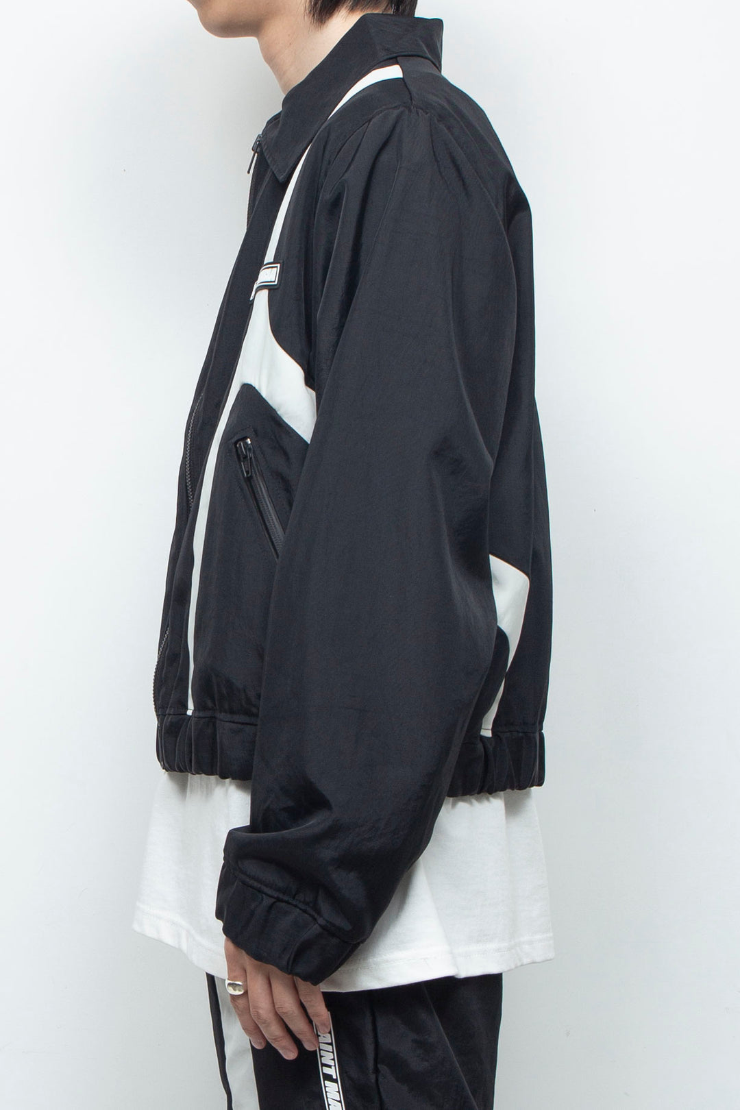 BICOLOUR TRACK SUIT / BLACK