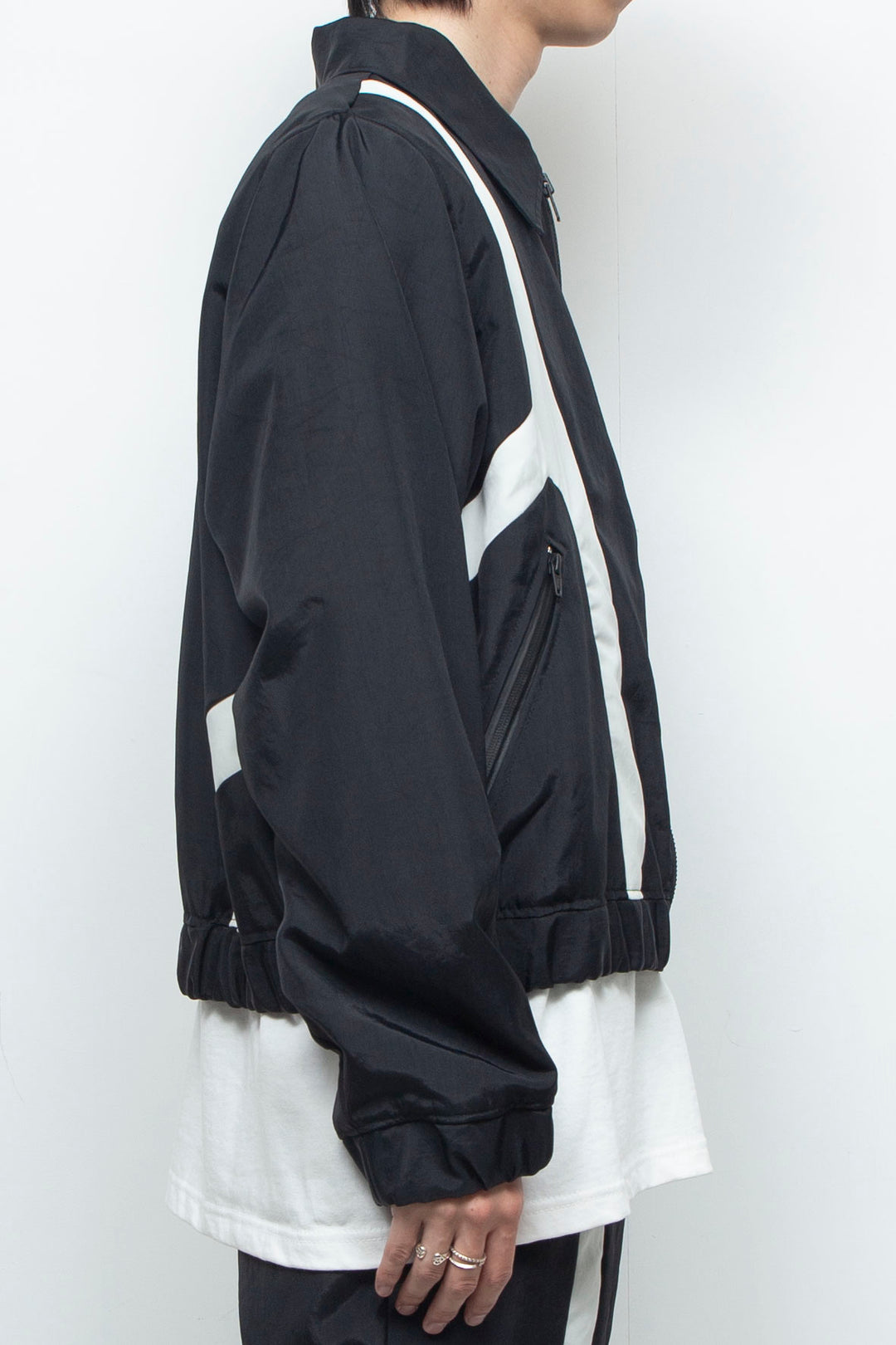 BICOLOUR TRACK SUIT / BLACK