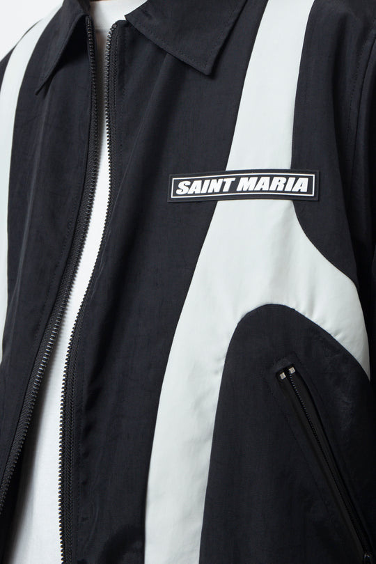 BICOLOUR TRACK SUIT / BLACK