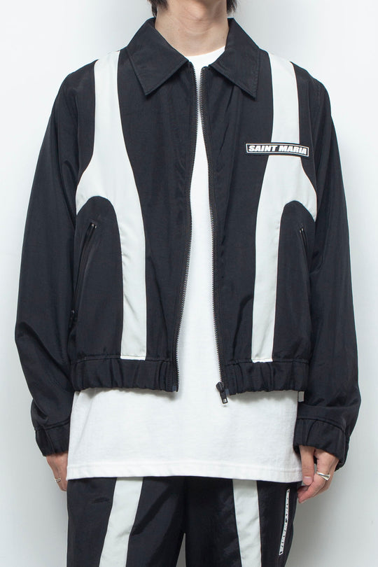 BICOLOUR TRACK SUIT / BLACK