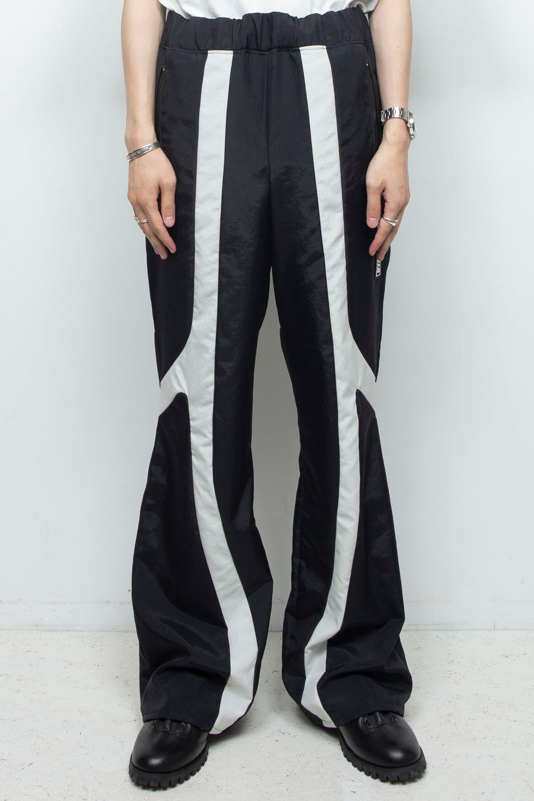BICOLOUR TRACK PANTS / BLACK