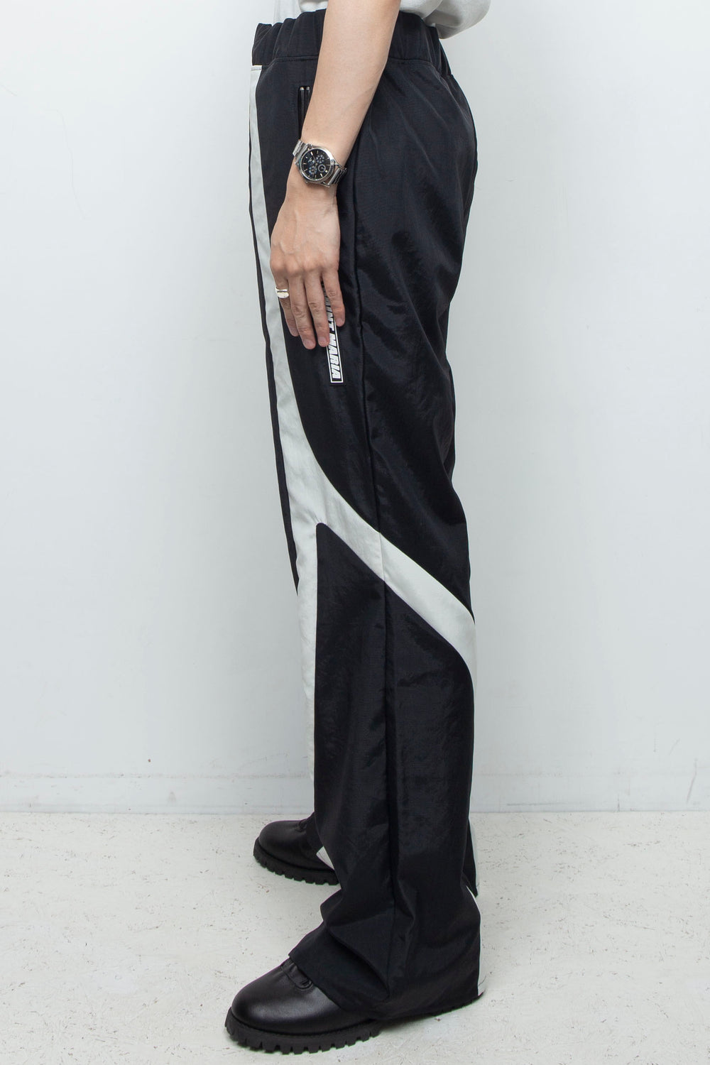 BICOLOUR TRACK PANTS / BLACK