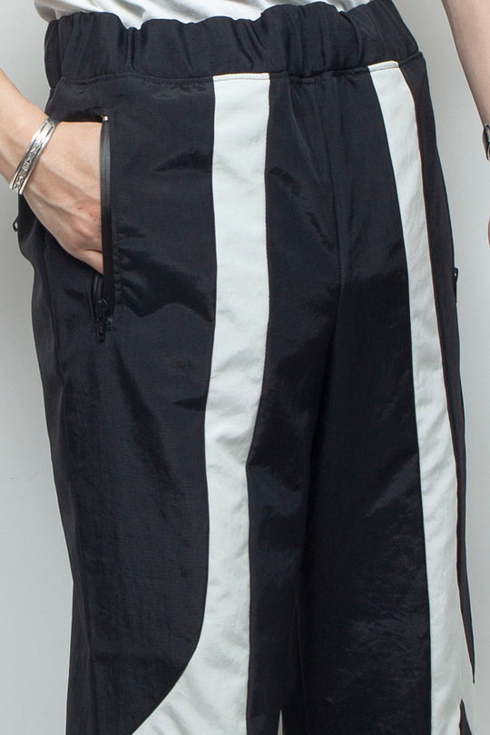 BICOLOUR TRACK PANTS / BLACK