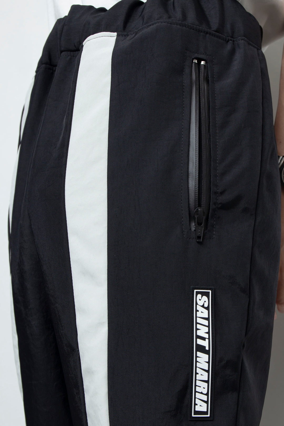 BICOLOUR TRACK PANTS / BLACK
