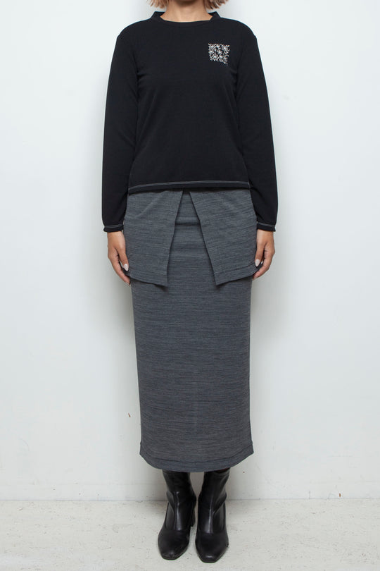 Square Garden Tee BLACK
