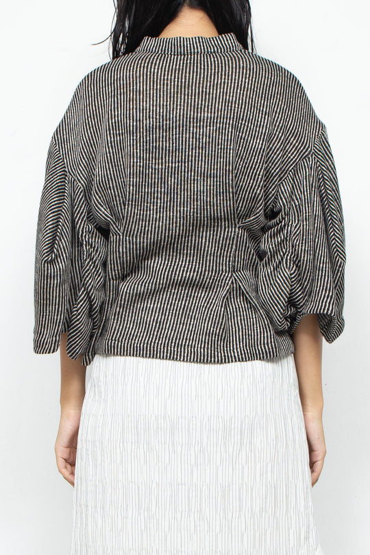 Cotton Linen Cardigan BLACK