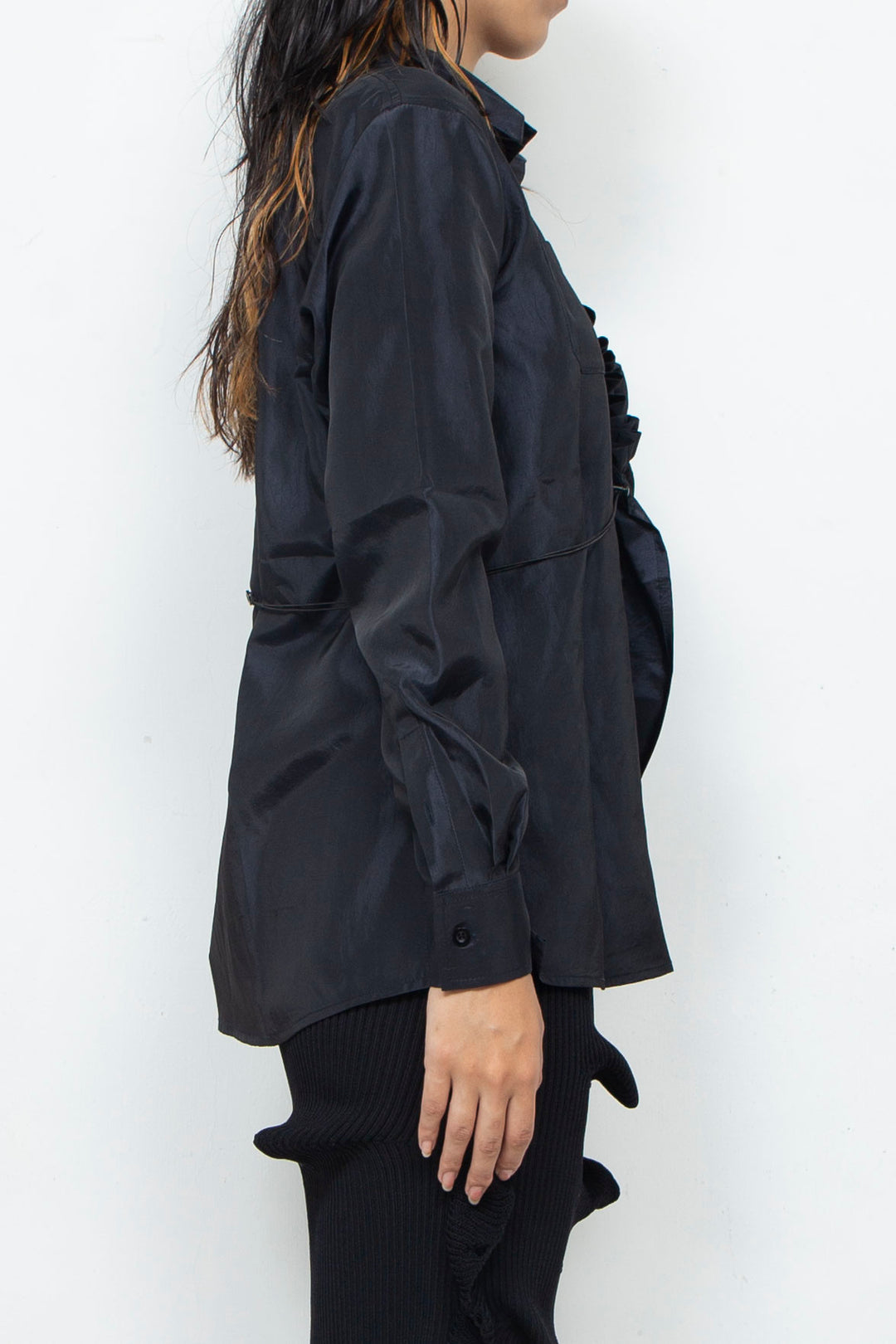 Gather Shirt Dark Navy