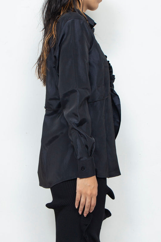 Gather Shirt Dark Navy