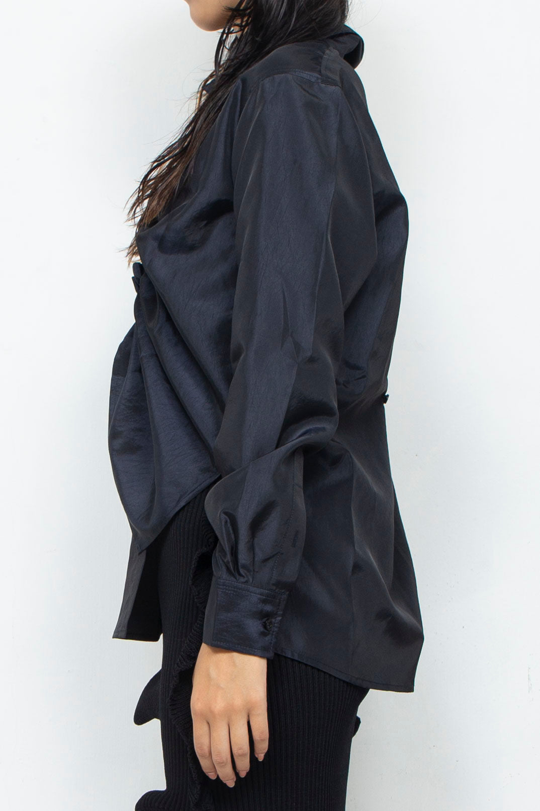 Gather Shirt Dark Navy