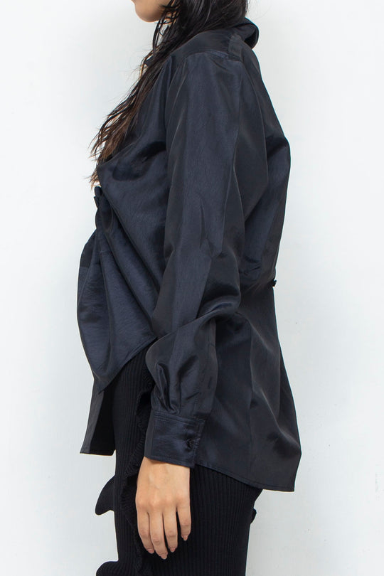 Gather Shirt Dark Navy