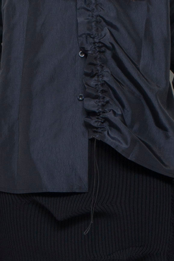 Gather Shirt Dark Navy