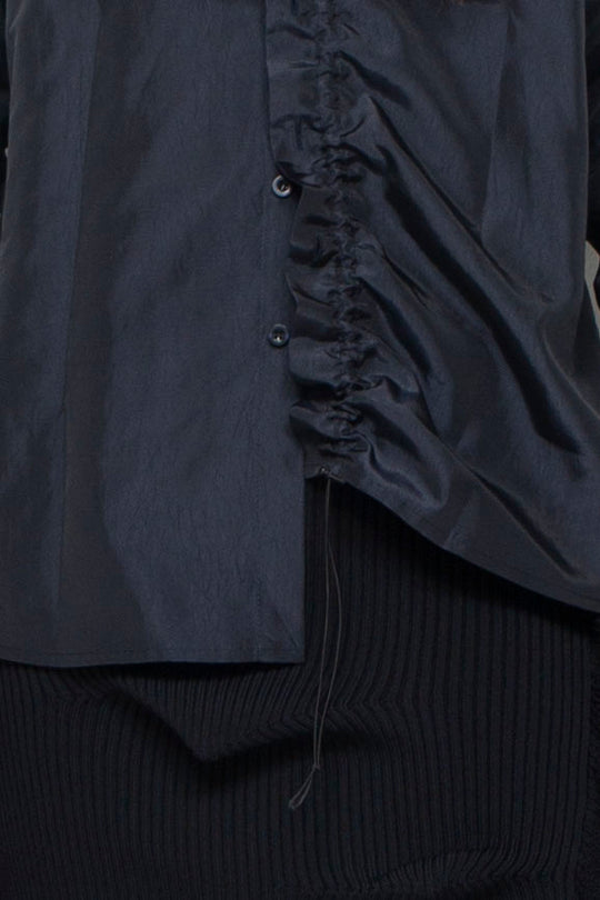 Gather Shirt Dark Navy