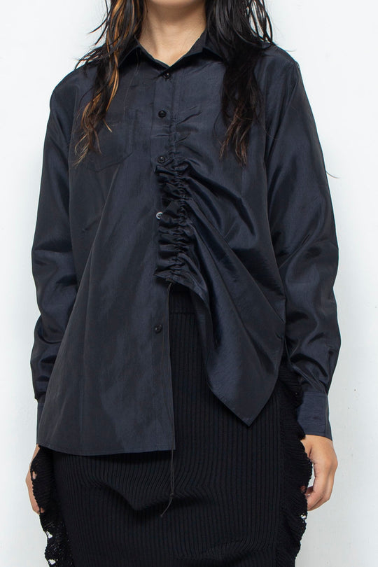 Gather Shirt Dark Navy
