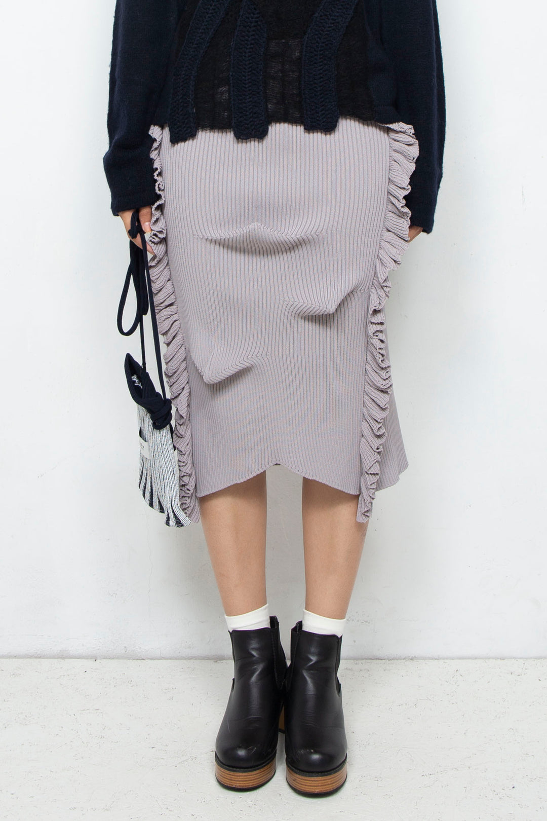 Deformed Skirt Gray