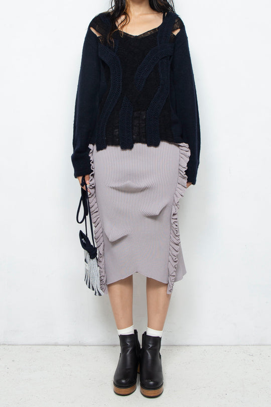 Deformed Skirt Gray