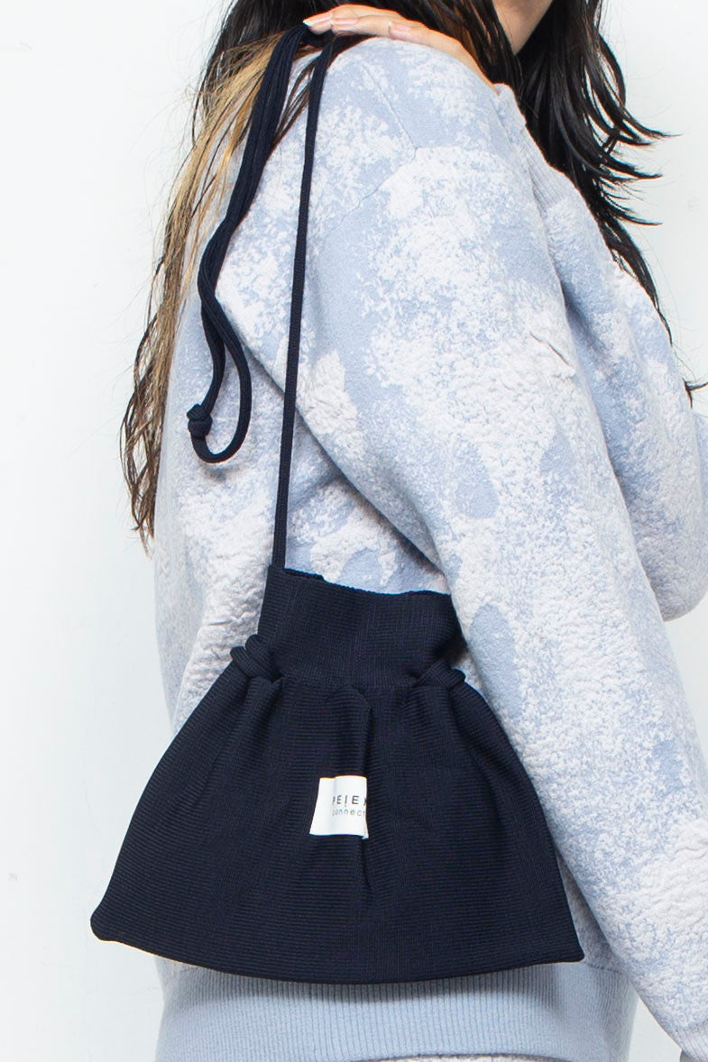 Knit Pocket Bag Dark Navy