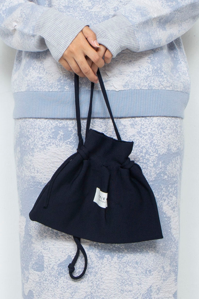 Knit Pocket Bag Dark Navy ニットポケットバッグ PEIEN