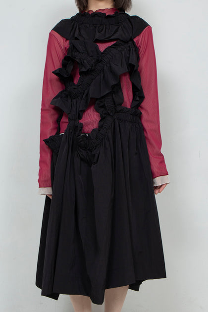 kiki frill dress black HOUGA（ホウガ） 通販・店舗 / 渋谷・神泉