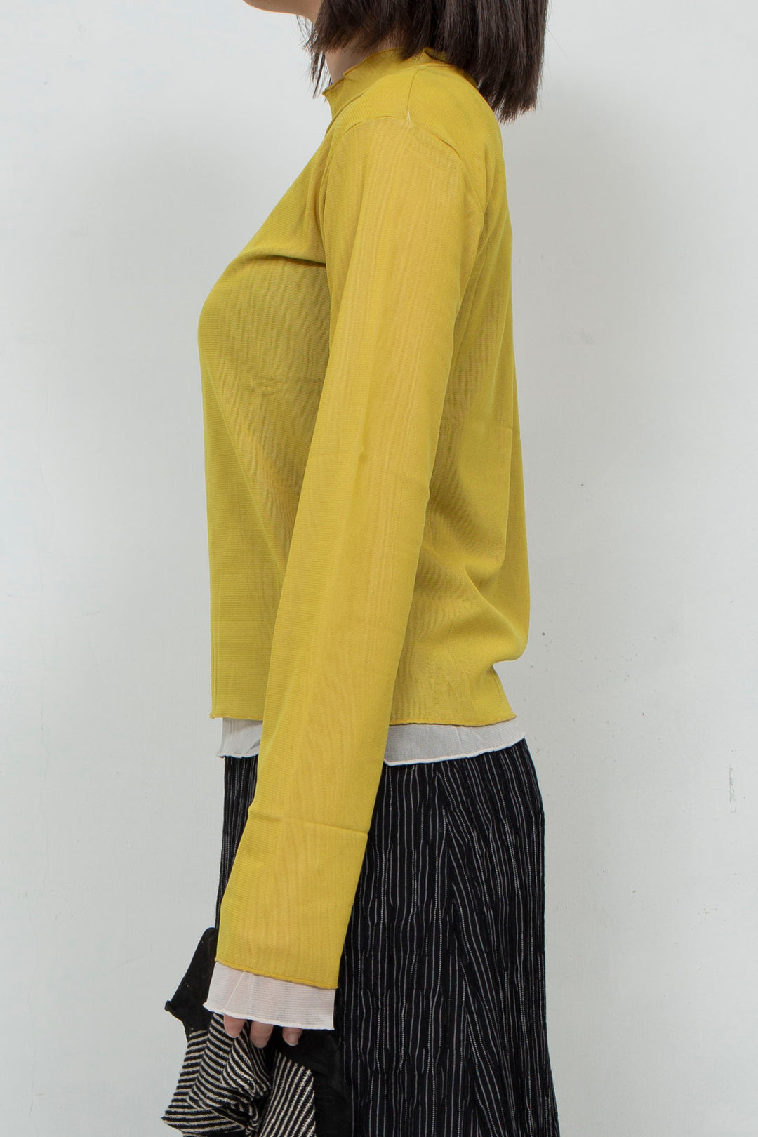 Net Tulle Tops YELLOW
