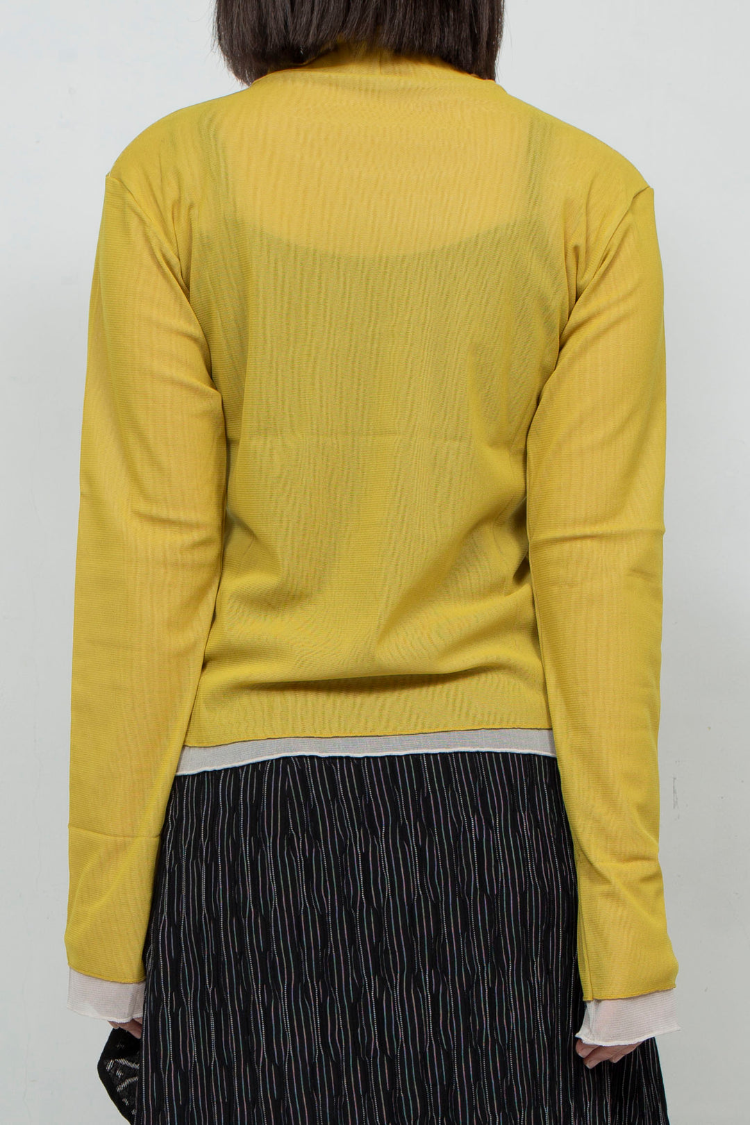 Net Tulle Tops YELLOW