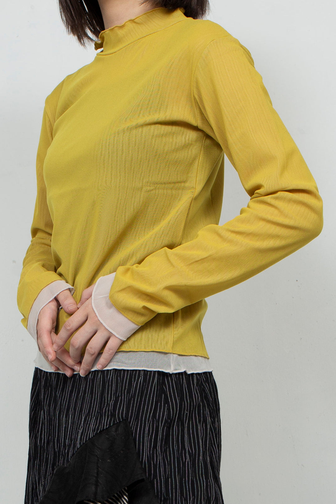 Net Tulle Tops YELLOW