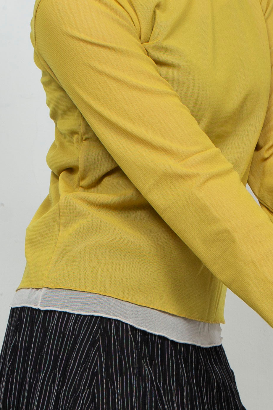 Net Tulle Tops YELLOW