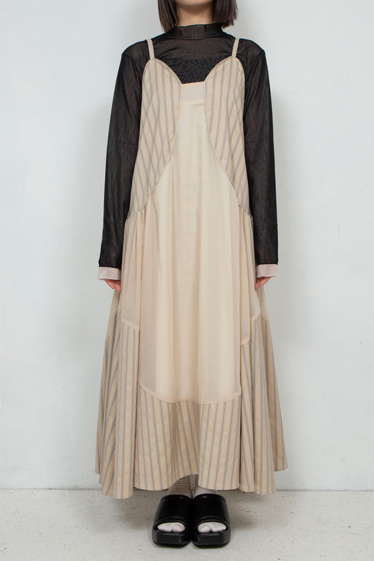 striped camisole dress