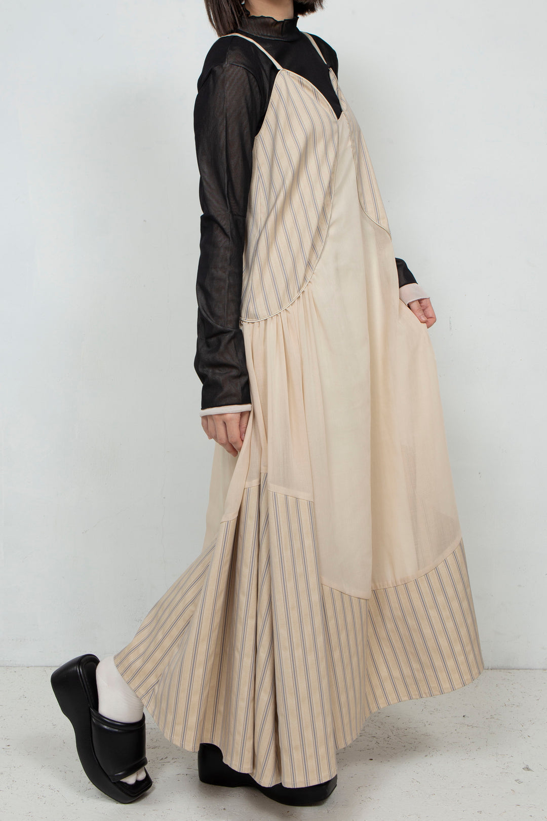 striped camisole dress