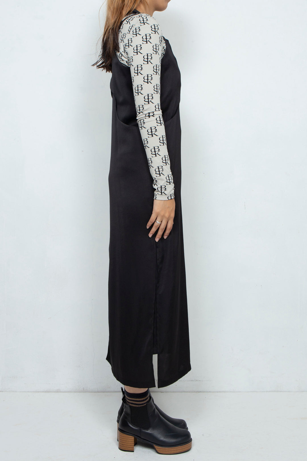 Assemble camisole one-piece /BLACK