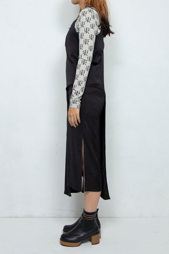 Assemble camisole one-piece /BLACK
