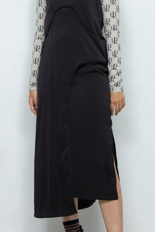 Assemble camisole one-piece /BLACK