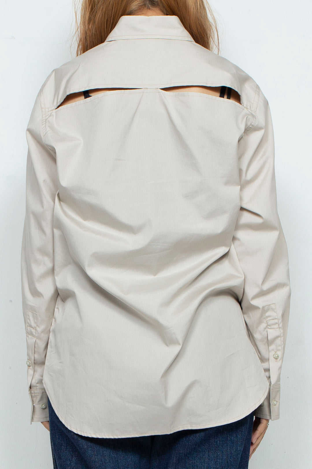 Mulch Slit Shirt / BEIGE